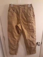 Men's 5.11 Tactical Pants Tan Khaki Cargo Series Measures 25W x 29L