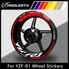 Reflective Motorcycle Wheel Sticker Rim TapeDecals Graphics  For YAMAHA YZF-R1