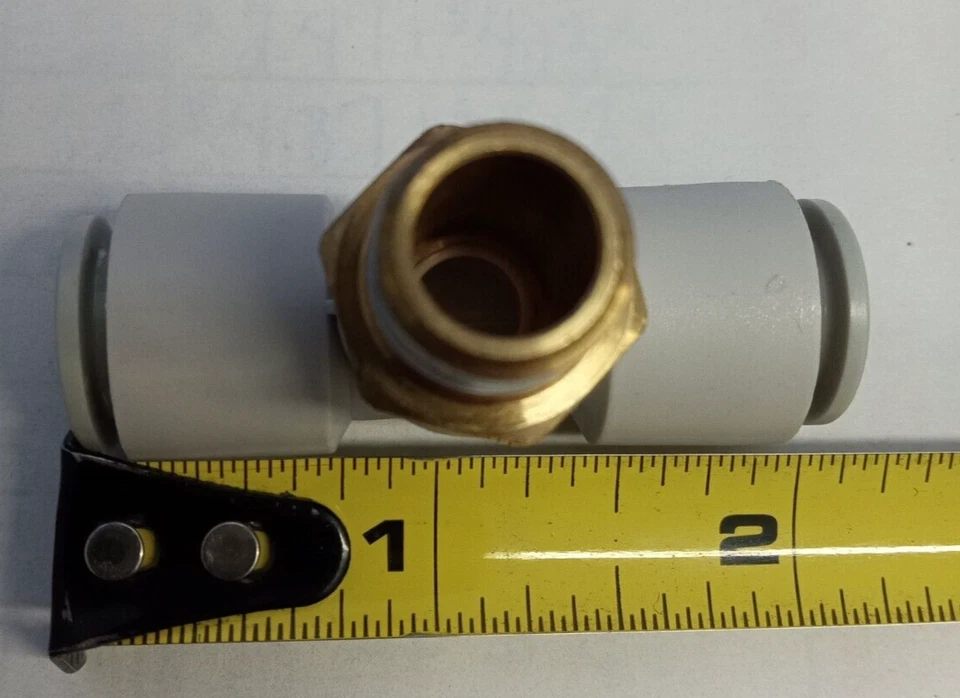 SMC KQ2T10-02S 10mmX10mmX1/4"NPT push-to-connect branch tee connector **5-pack** - Image 4 of 4