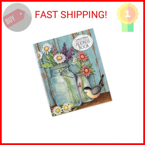 Current Large Print Jar Address Book by Susan Winget Large Print