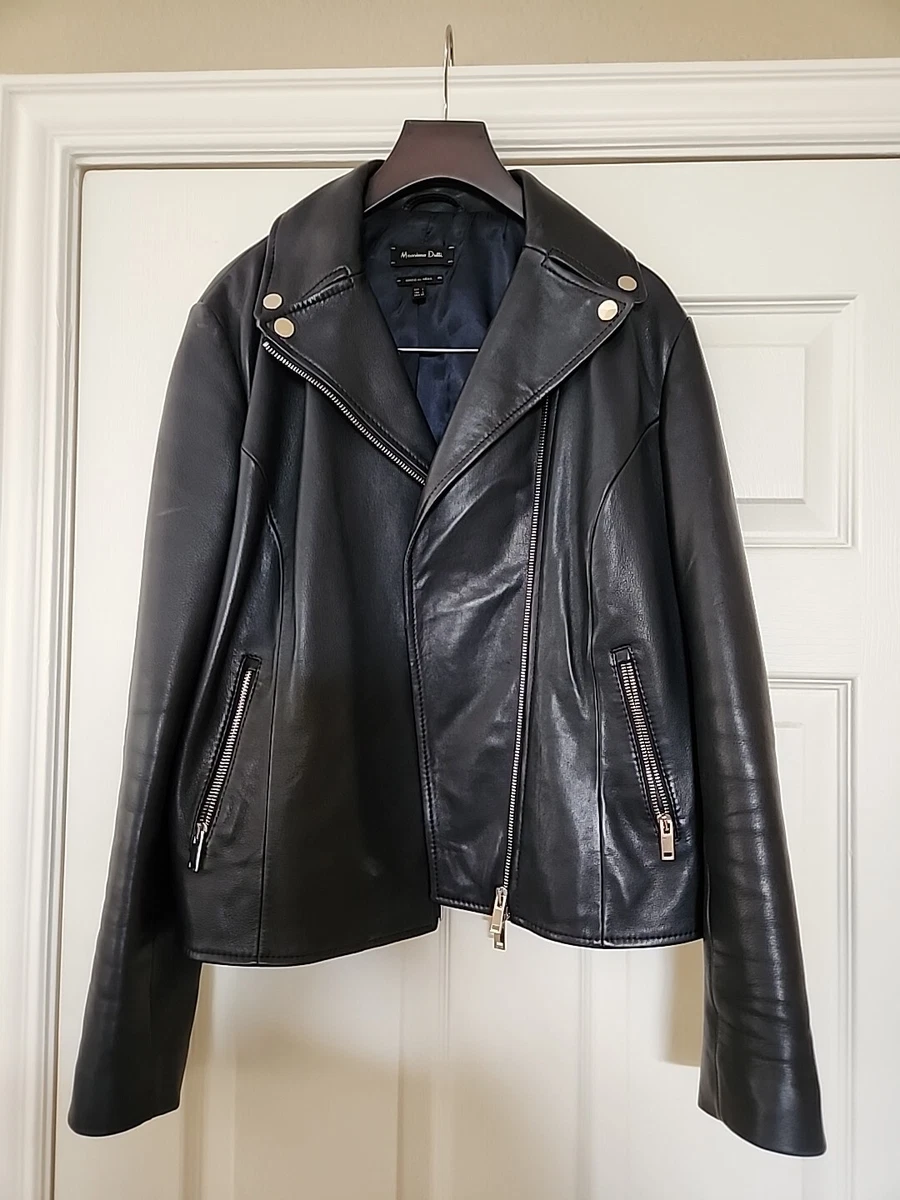 Massimo Dutti Coats, Jackets & Vests Leather Outer Shell for Women