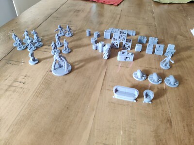 Resin Starfinder Scifi Miniatures plus cover 4k resolution unpainted 35mm scale
