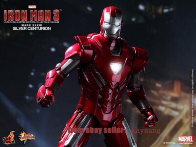 Hot Toys MMS213 Iron Man 3 1/6 Silver Centurion (Mark XXXIII