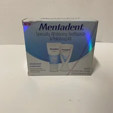 Mentadent Whitening Toothpaste & Polishing Kit EXP 2011
