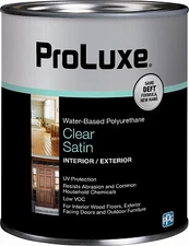 Proluxe PLX259/04 Polyurethane, Satin, Interior & Exterior, Water-Base, 1 Qt. -