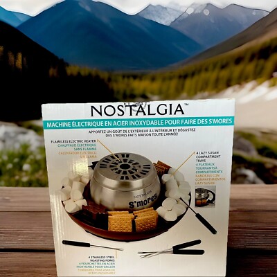 Nostalgia SMM200 Stainless Steel S'mores Maker - Brown