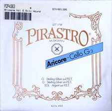 Pirastro Aricore Cello G String 4/4 Silver Medium