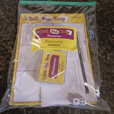 Really Good Stuff - Roll, Say, Keep Phonemes Game 2 Dice, 2 Work Mats & 70 Cards