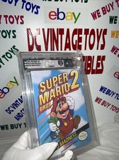 SUPER MARIO BROS. 2 Sealed Game Nintendo NES 1989 white seal VGA Graded 85 🔥