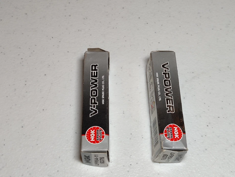 NEW 2 PCS NGK 6376 LFR5A-11 V-Power Spark Plugs for REC10YC4 K5RTM K16HR-U11 rm - Image 2 of 4