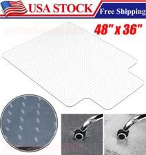 Office Chair Mat Computer Desk Chair Mat for Carpet Floor Extended Lip 48" x 36"