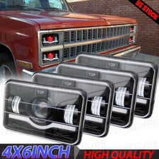 Dot For Chevy C10 Pickup Truck 1981-1987 4pcs 4x6 Led Headlights Hilo Beam Drl