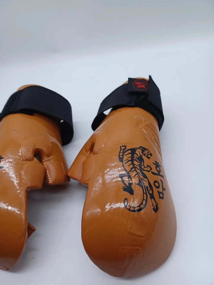 Guantes de ahorro de artes marciales Macho para jóvenes patrón naranja tigre Foto 3 de 4