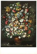 Postcard Osias Beert "Bouquet of Flowers" Mus Royaux de Beaux-Arts, BE NrMINT