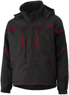 HH Kiruna Winter-Jacke, Helly-Tech  Performance, schwarz/rot, Gr. S
