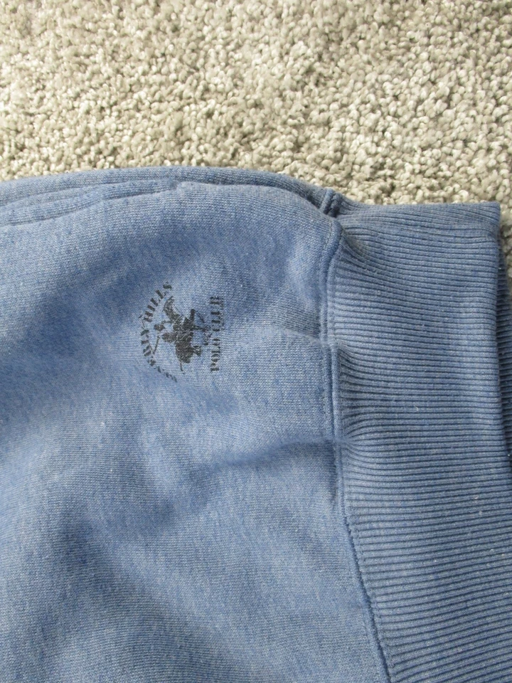 Suéter De Colección Beverly Hills Polo Club Para Hombre Cuello Grande Azul 1982 Usado en Excelente Condición Foto 2 de 4