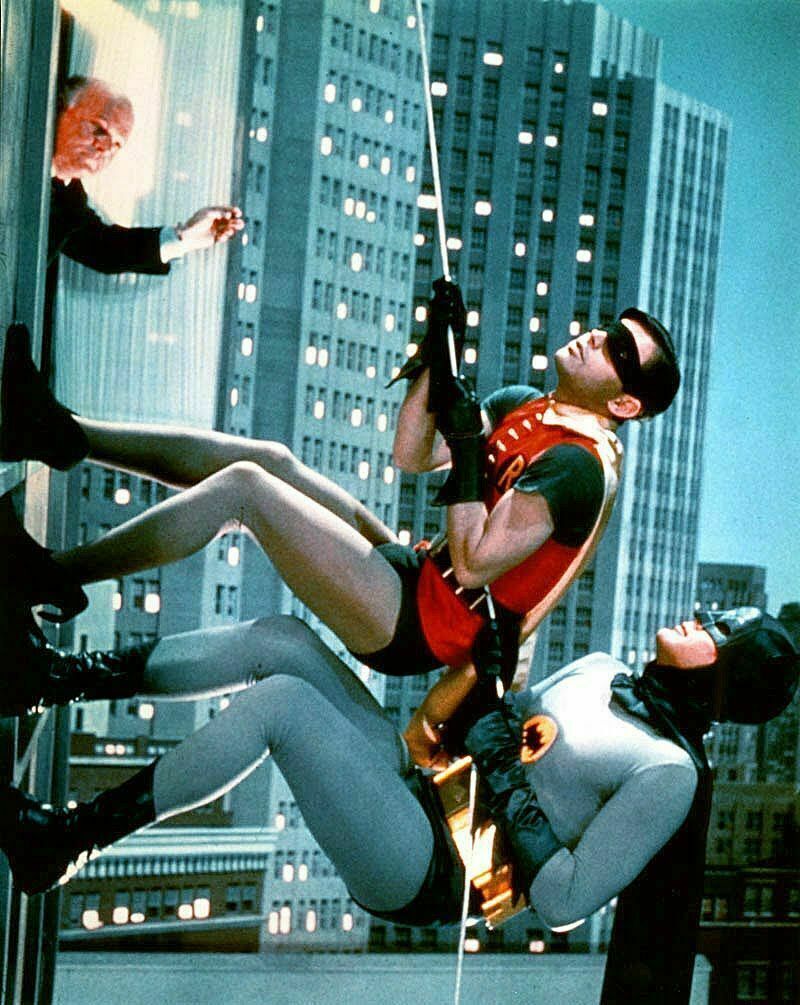 Batman and Robin On Stage 8x10 Picture Celebrity Print