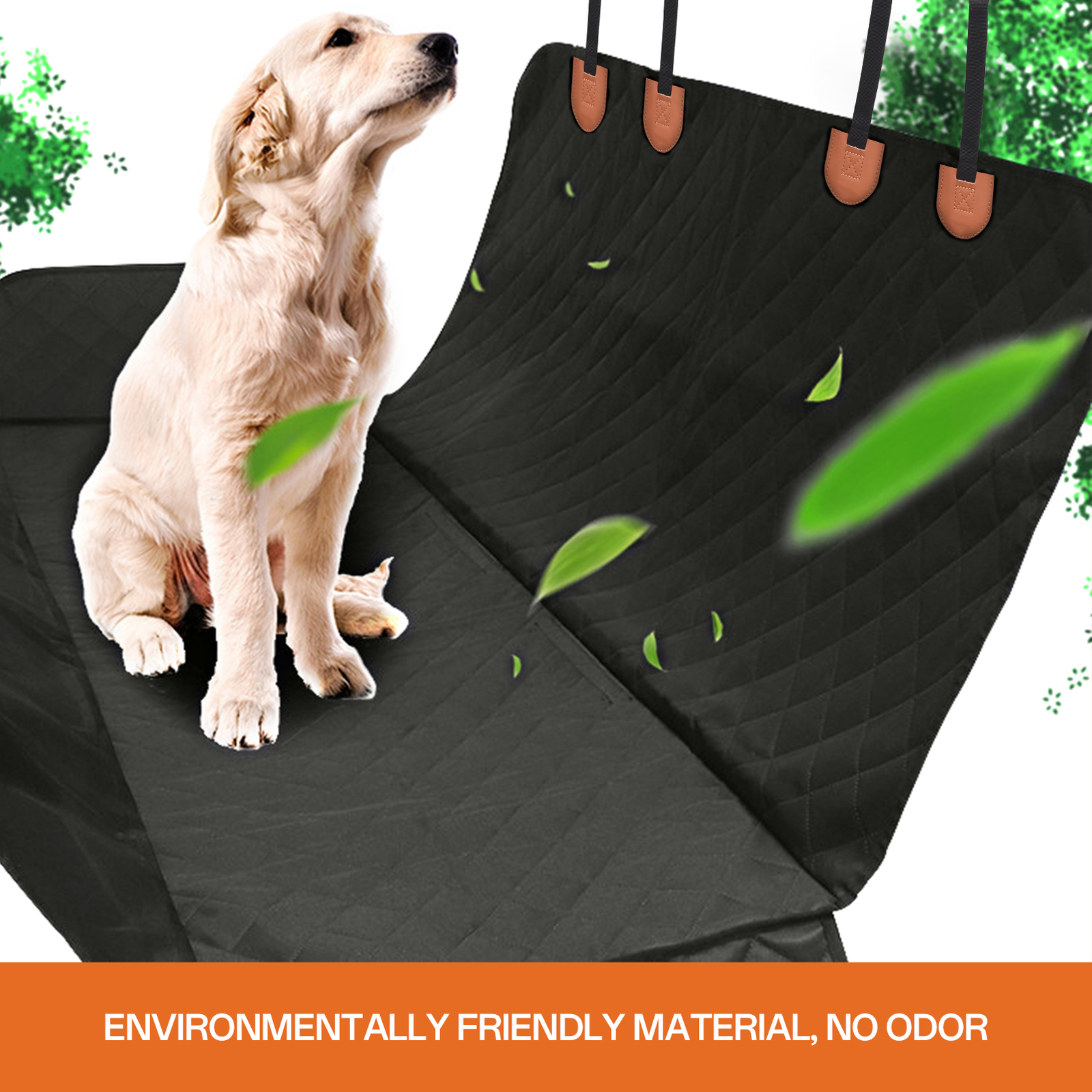 Back Seat Extender for Dogs Large Hard Bottom Car Seat Cover Waterproof Sturdy