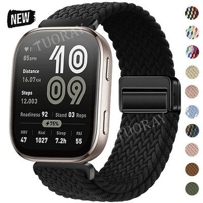 Magnet Nylon Armband Für Amazfit Bip 6 5 Lite GTR 4 3 2 2e 42 47mm GTS 4 2 Mini
