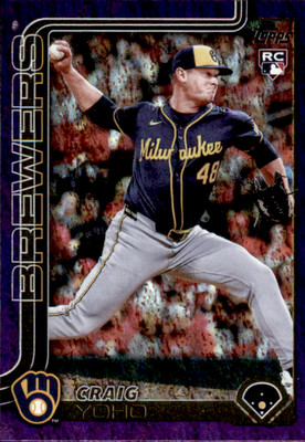 2025 Topps Update Series - Craig Yoho #US261 purple Holofoil (RC) /250