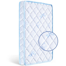 Premium Foam Crib and Toddler Mattress, Knitted Cotton Surface and Firm Crib Mat