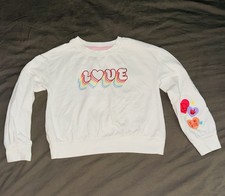 Cat  Jack Girls Love Pullover Sweatshirt Size Medium 8