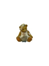 Enesco Cherished Teddies Bear With Bunny and Flower Crown 916358 Vintage 1993