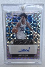 2024-25 Panini Mosaic - Rookie Scripts Jared McCain #RS-JAR (AU, RC)