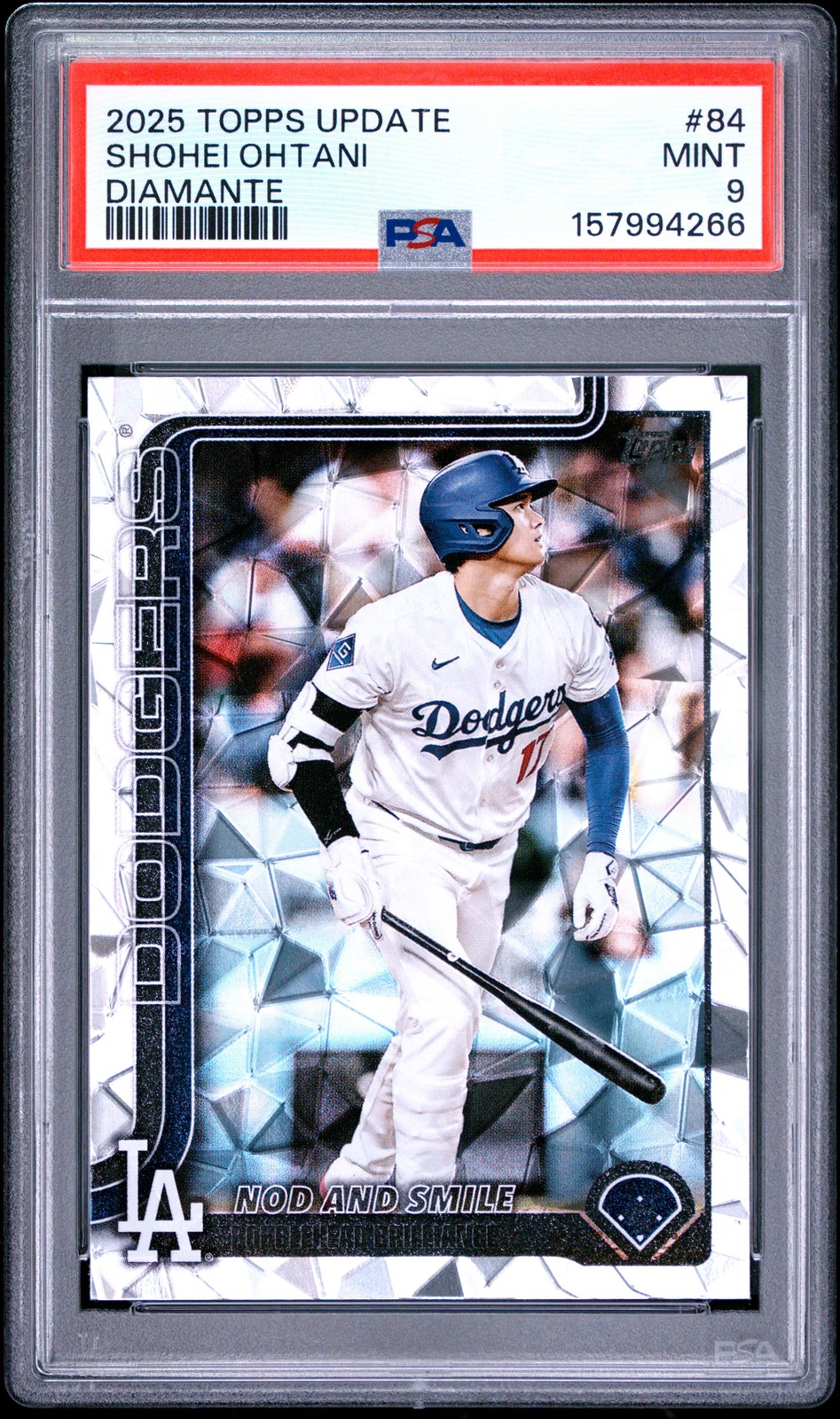 2025 TOPPS UPDATE DIAMANTE #84 SHOHEI OHTANI PSA 9