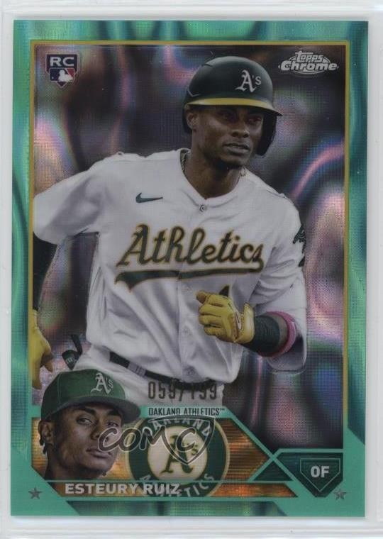 2023 Topps Chrome Aqua Lava Refractor 59/199 Esteury Ruiz #99 0s55