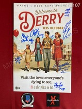 IT: Welcome to Derry cast signed 11x17 photo by 8 Pennywise Beckett COA HBO