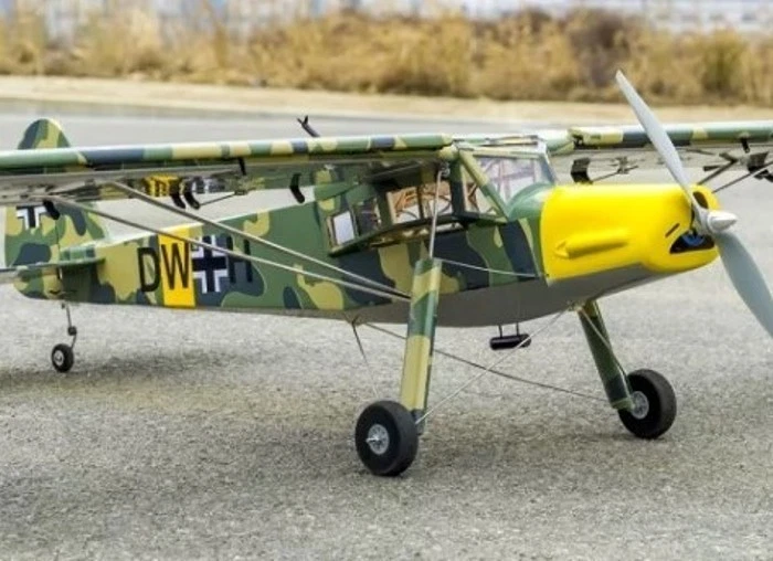 RC 1600mm STOL-Flugmodell Fieseler Storch Fi 156 ARF Tarnfarbe 4S Fast Fertig - Bild 2 von 4