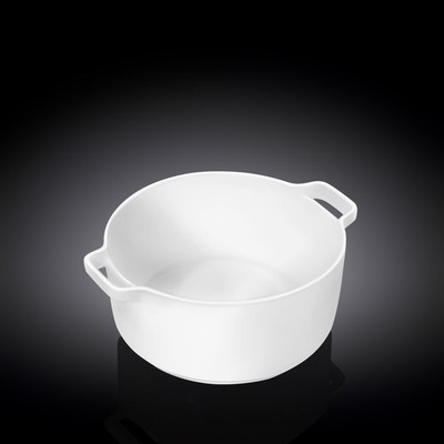 Wilmax Backform mit Griffen, 220 ml, Porzellan, WL-997033/A