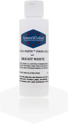 Soft Gel Paste Food Color, 6-Ounce, Bright White
