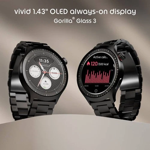 MOTOROLA moto watch Smartwatch (Matte Silver / Matte Silver band Strap, Free Siz - Picture 10 of 12