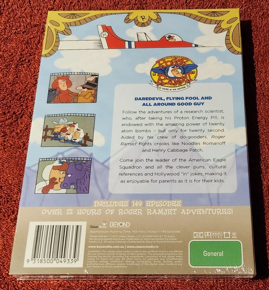 Roger Ramjet (Collector's Edition, DVD, 2013, 4-Disc Set) Region 4 - Image 2 of 3