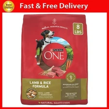 Purina ONE Dry Dog Food Lamb and Rice Formula 8 Lb. Bag