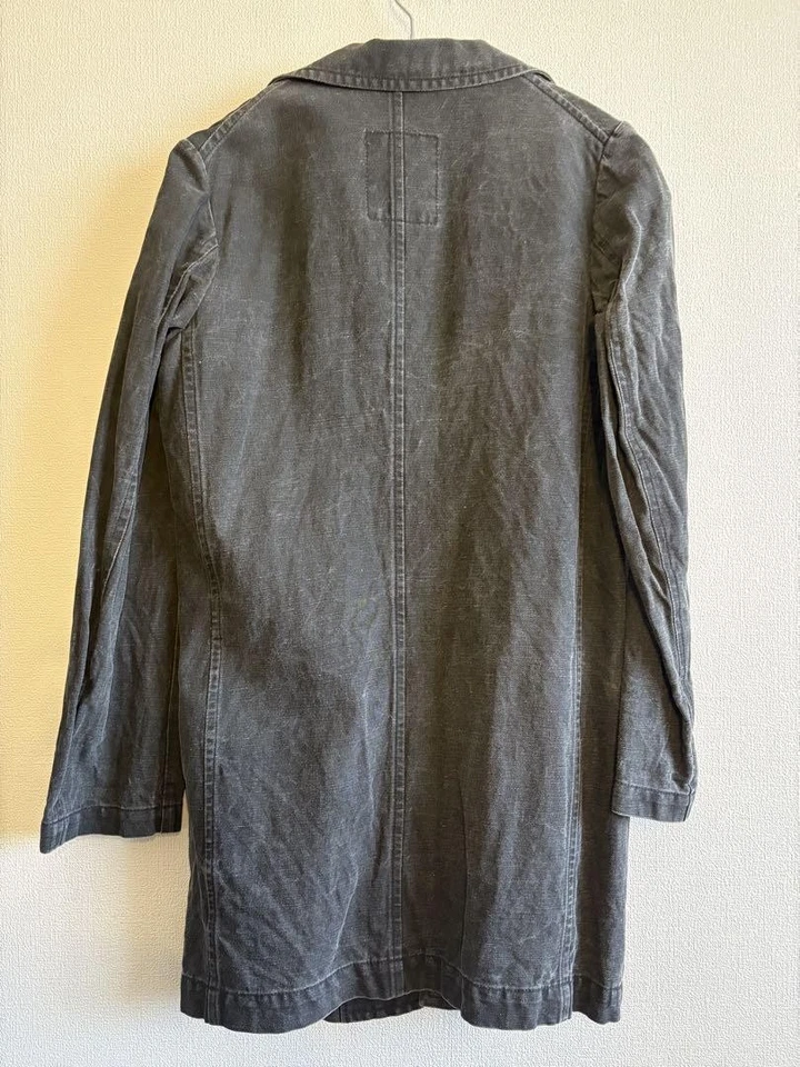 CHAQUETA VAQUERA LARGA GRIS OSCURO USADA Y'S YOHJI YAMAMOTO BUENA Foto 2 de 4