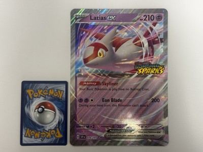 EU Exclusive Latias EX 076/191 Surging Sparks Stamped JUMBO Promo