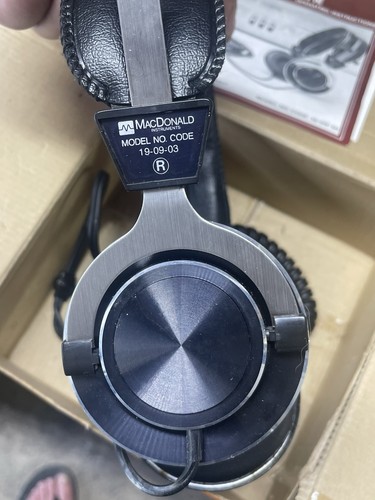 Mcdonald Instruments, 19-09-03 Cuffie Stereo Regolabili Anni 80 Retrò - Foto 6 di 7