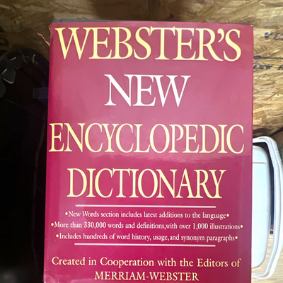 Webster's New Encyclopedic Dictionary Merriam-Webster Hardcover English VG