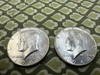 2 1964 D Kennedy Silver Half Dollars