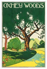 Oxhey Woods London England Great Britain Vintage Travel Advertisement Poster