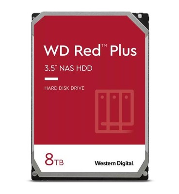718037899817 Red Plus 8TB 3.5 inch CMR 256MB/5640RPM Class Hard Drive WESTERN DI