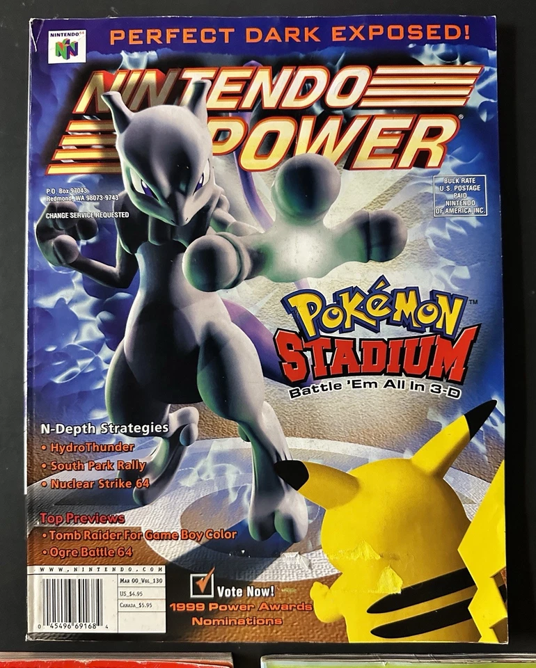 Three Pokemon Stadium 1 2 Nintendo Power Magazine Trainers Guide Red Blue Yellow Foto 3 de 4