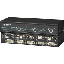 Black Box ServSwitch DT KVM Switch - 4 x 1 - 4 x DVI-I Video- 4 x Type B USB
