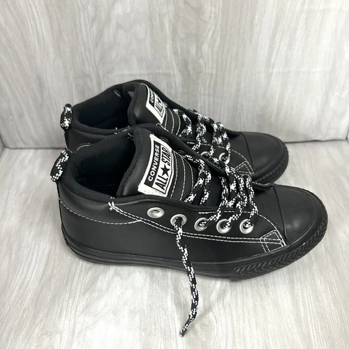 Scarpe CONVERSE All Star taglia UK 12 Chuck Taylor nere sneakers giovanili