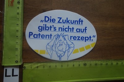Alter Aufkleber Politik Partei Wahlen FDP F.D.P. Spruch Zukunft Patentrezept