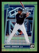 2021 Donruss Optic #96 Daniel Johnson Lime Green Cleveland Indians