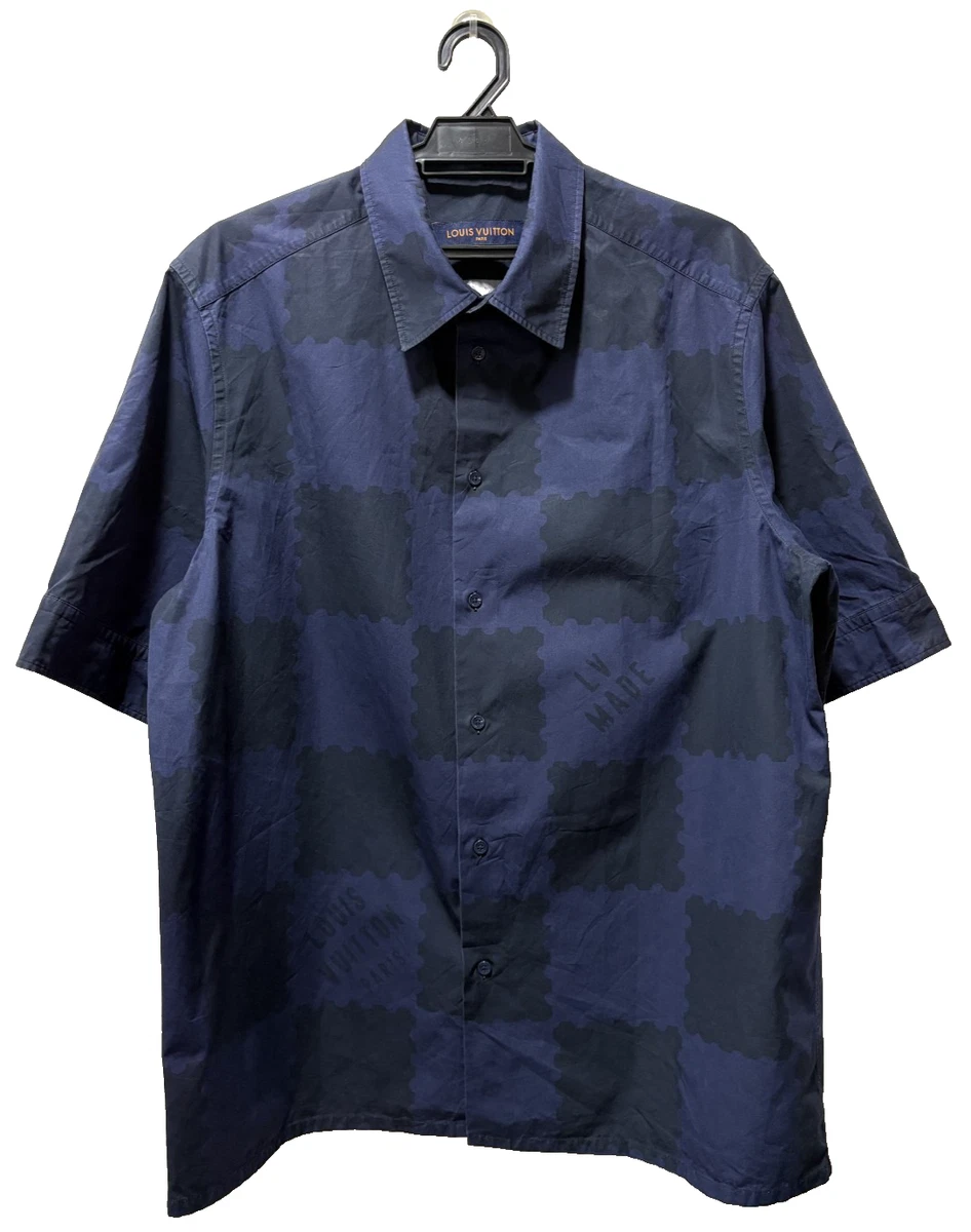 Louis Vuitton Cotton Short Sleeve Casual Button-Down Shirts for